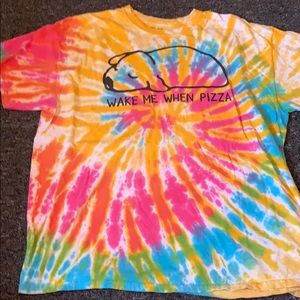 Wake me when pizza t-shirt